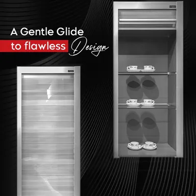A gentle glide to flawless design. My premium rolling shutter systems are built for both beauty and utility, offering a smooth and elegant way to conceal storage.