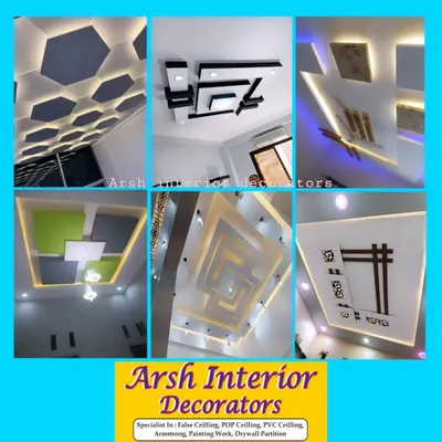 A collection of my awesome false ceiling designs, from hexagonal patterns to multi-level geometric shapes. Let's find the right one for your dream home.