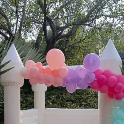 Make your kids' party extra fun with a bouncy castle. I can arrange for play areas and mascots to keep the little ones entertained for hours.