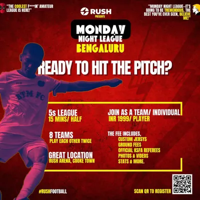 Ready to hit the pitch on Monday nights? Our 5-a-side league in Cooke Town is perfect for players looking for consistent, competitive football. We handle all the details, including custom kits and official referees, so you can just focus on the game.