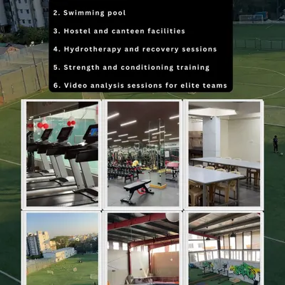 A look at the world-class facilities available at our academy. We offer a gym, swimming pool, hostel, canteen, hydrotherapy, and video analysis sessions to ensure our players train like elite athletes.