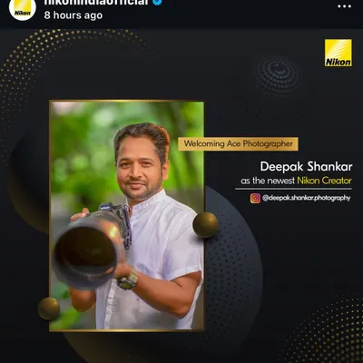 I am truly grateful and honored to be welcomed into the official Nikon Creator family. This recognition from Nikon India is a testament to my dedication to capturing the raw, untold stories of the natural world. It fuels my passion to continue this journey and share it with you.