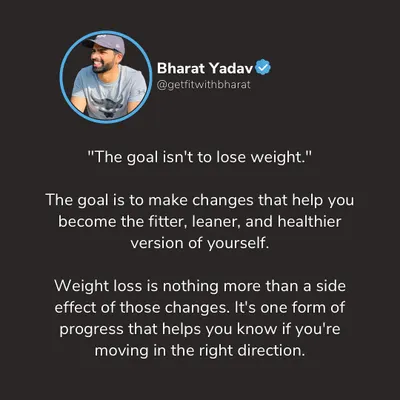 My goal isn't just to help you lose weight. It's to help you make changes that lead to a fitter, leaner, and healthier version of yourself. Weight loss is just a positive side effect of that process.