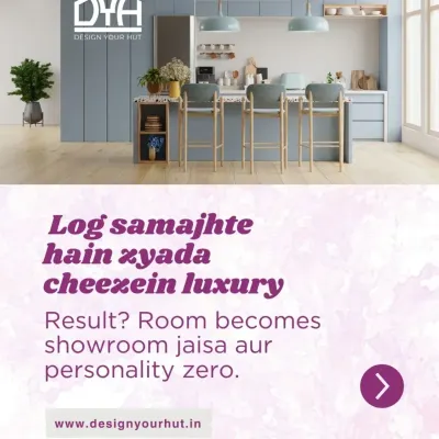 A kitchen should be a reflection of your lifestyle, not a showroom. This design shows how I prioritize personality and function, using a cool blue-grey palette and an open layout with a breakfast bar to create a space that is both social and practical.