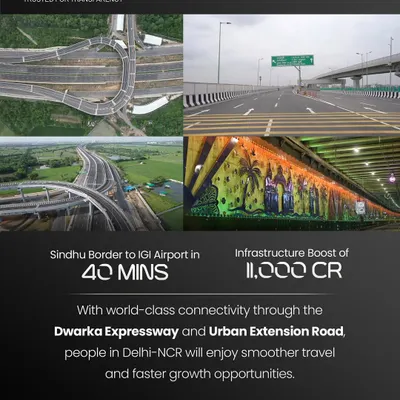With world-class connectivity through the Dwarka Expressway and Urban Extension Road, Delhi-NCR is poised for faster growth. This infrastructure boost makes it a prime time for smart real estate investments.