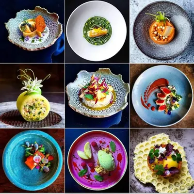 A collage showcasing our expertise in modern gourmet plating. Each dish is a work of art, balancing color, texture, and flavor to create a high-end dining experience.