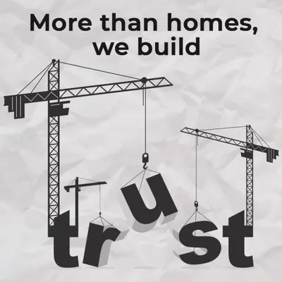 This image captures the core of my philosophy. Bricks and mortar are just the beginning; the real foundation of my work is the trust I build with every client.