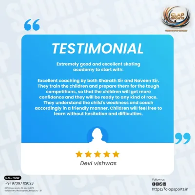 A wonderful testimonial from Devi Vishwas. We are so happy to hear that our coaches are making children feel free to learn without hesitation.