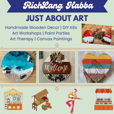 We are excited to be a part of the Rich-Lang Habba. Come visit our stall to see our handmade wooden decor, DIY kits, canvas paintings, and more. We would love to see you there.