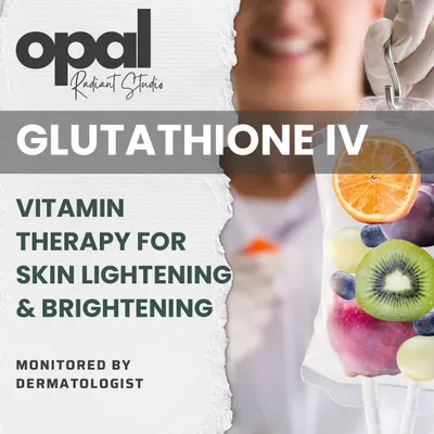 Our Glutathione IV vitamin therapy is a powerful treatment for skin lightening and brightening. The entire procedure is monitored by a dermatologist to ensure it is both safe and effective for enhancing your natural radiance.