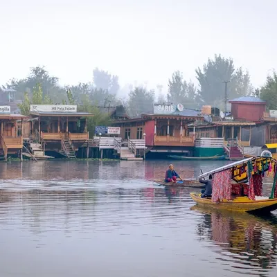 A view of the famous houseboats of Srinagar on a misty day. I hope to return to Kashmir in a different season to capture another perspective of this beautiful region.