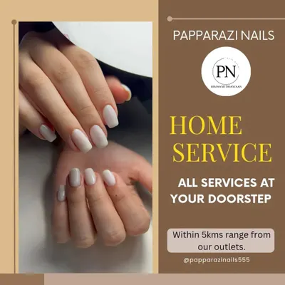 Can't come to us? No problem. We offer home services for all our nail treatments within a 5km range of our outlets.
