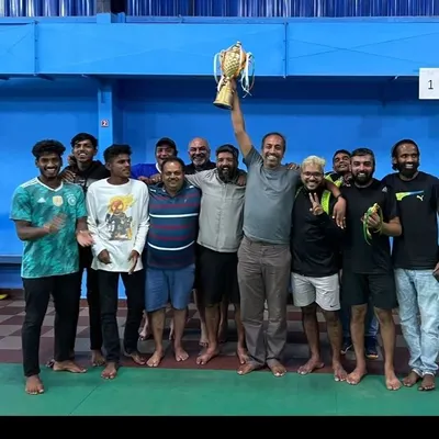 The thrill of victory after a hard-fought tournament! We foster a great community spirit where you can enjoy friendly competition and celebrate your wins.