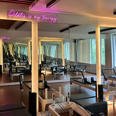 Welcome to the spot where shaking, sweating, and silently swearing is totally normal. My studio is equipped with everything you need for the perfect Pilates burn.