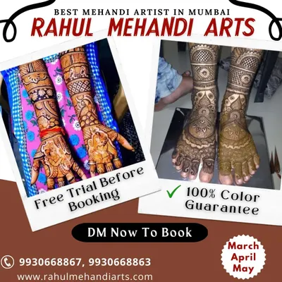 I am so confident in my natural henna that I offer a 100% color guarantee. I also provide a free trial before you book, so you can see the quality of my work firsthand.