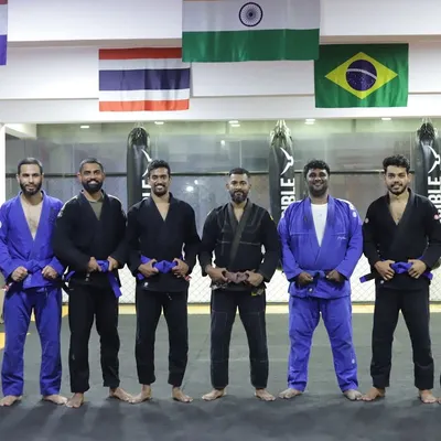 Next level unlocked. Congratulations to our new blue belts. This is a huge milestone earned through countless hours of training.