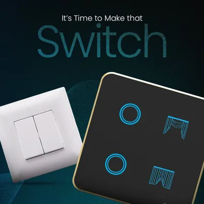 It's time to make the switch from basic to brilliant. I upgrade your conventional switches to modern, intelligent touch panels that offer superior functionality and a sleek aesthetic.
