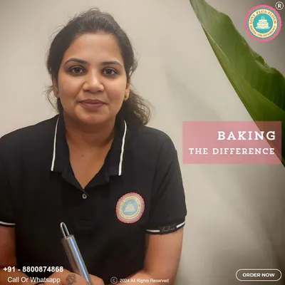 This is me, Chef Divya, the baker behind Love Plus Flour. My mission is "Baking the Difference," and I pour my heart into every cake I create for your special moments.