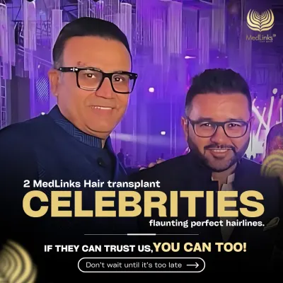 Cricketing legends Virender Sehwag and Parthiv Patel flaunting their perfect hairlines after their procedures with us. When they can trust us with their look, you can too.