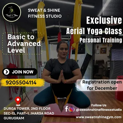Our exclusive aerial yoga classes are open for registration. We offer personal training from basic to advanced levels, helping you to fly with confidence under expert guidance.