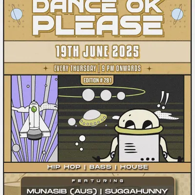 The poster for a 'Dance OK Please' night at Social in Mumbai, one of my regular spots.