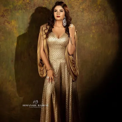 A full glam look created for a professional photoshoot at a luxury hotel. The makeup was designed to be dramatic and impactful on camera, with sharp contouring and a bold eye.