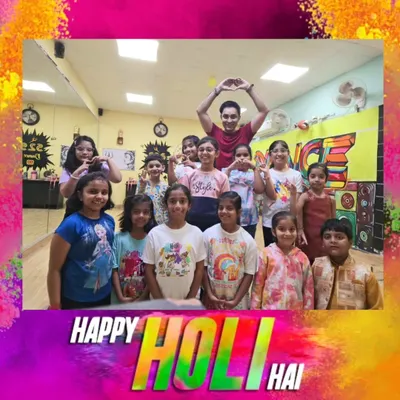 Celebrating the festival of colors with my amazing students. Happy Holi from our entire dance family!