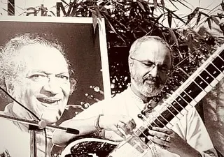 An emotional concert, paying tribute to my Guru. Sometimes the music is so overwhelming that tears stream down, and I feel as if he is playing through me.