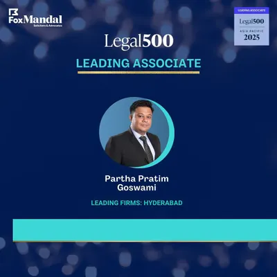 We are pleased to share that our Associate Partner, Partha Pratim Goswami, has been ranked as a 'Leading Associate' by Legal500 Asia Pacific 2025. This individual recognition within a top-tier firm highlights the exceptional talent and legal acumen present at every level of our team.