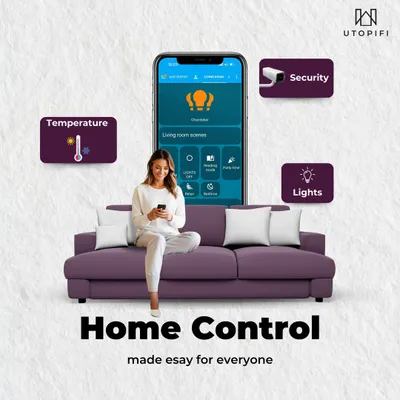 I make home control easy for everyone. My single, user-friendly app allows you to manage your home's temperature, security, and lighting scenes from one central place on your smartphone.