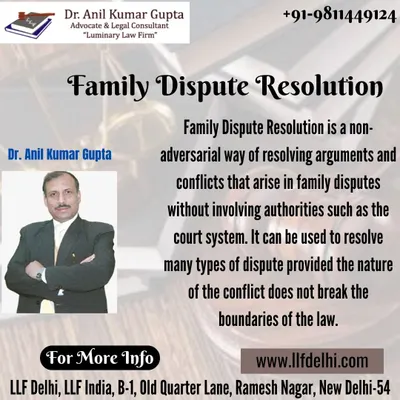 Family Dispute Resolution is a constructive way to handle sensitive family conflicts outside of court. We facilitate discussions and negotiations to help resolve many types of disputes, focusing on communication and achieving a peaceful outcome for our clients.
