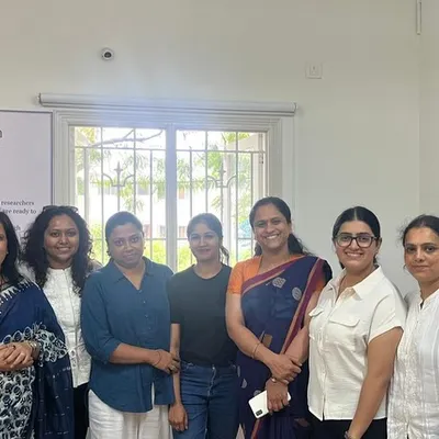 I was honored to host students from Mount Carmel College who are pursuing degrees in Human Development. Here is a group of them inside our space, ready to explore our learning zones and discuss the importance of early childhood education.