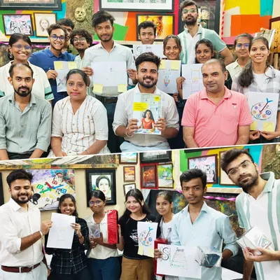 The happy faces of our students after a successful Logo Design workshop. We love seeing our community learn and grow together.