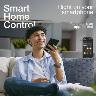Yes, there is an app for that. Control your entire home right from your smartphone. Traditional switches aren't wrong, they're just outdated.