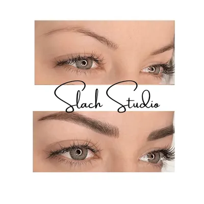 A fantastic example of how microblading can completely reshape and define the face. I created a fuller, more defined arch and extended the tail of the brow, resulting in a polished and lifted look that beautifully frames the eyes.