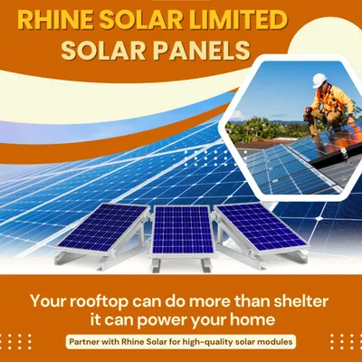 Your rooftop can do more than just provide shelter; it can power your entire home. This poster encourages you to partner with us for high-quality solar modules and turn your roof into a personal power station.