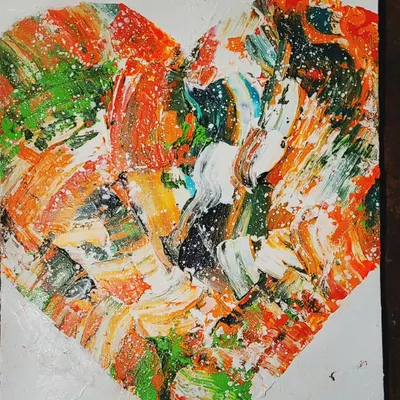 This piece, with the colors of the Indian flag, was a custom commission to celebrate Republic Day. It’s a perfect example of how we can create a meaningful piece together. The vibrant, textured strokes reflect the country's rich cultural diversity.