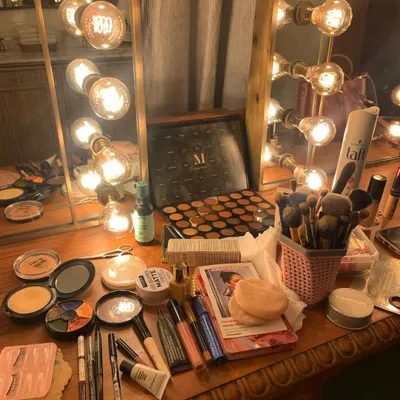 My makeup station, ready for action. I use a wide range of high-quality, professional products to create any look you desire and ensure it lasts all day.