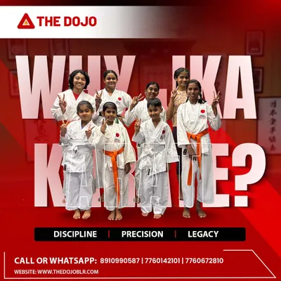 A group of our young female students, full of spirit and confidence. We are proud to foster an environment where everyone, especially girls, can feel strong and empowered through JKA karate.