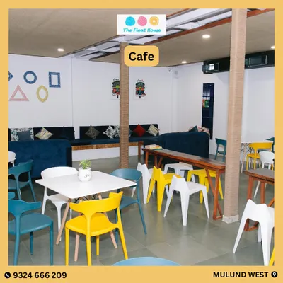 Take a look at our cozy poolside cafe. It's the perfect spot to grab a bite, enjoy a drink, or just unwind after your swim. You can even book the cafe space for parties and events.