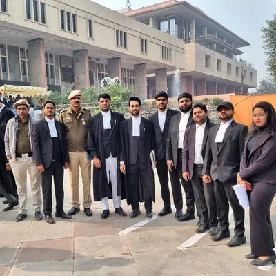 Team Nirwan Legal Associates outside the Delhi High Court. We are committed to upholding our clients' rights and principles with unwavering dedication across different judicial forums.