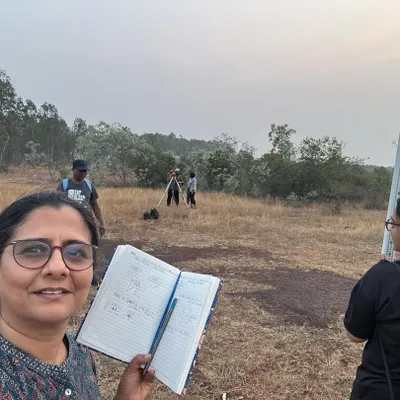 Learning never stops. Here I am during my permaculture course, taking notes while learning about land surveying and water management.