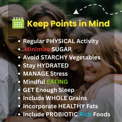 For my clients with PCOS, I create plans that focus on key lifestyle changes. This includes regular physical activity, minimizing sugar, managing stress, and incorporating probiotic-rich foods to help balance hormones naturally.