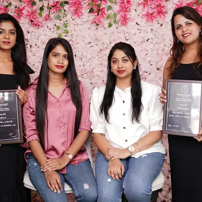 The graduating students of Batch 16. I keep my batches small to ensure everyone gets the attention they need to master the art of bridal makeup.
