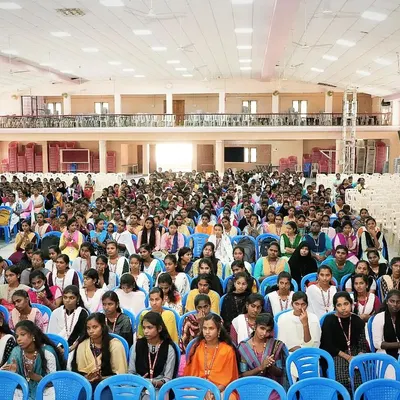 A wonderful, attentive audience of students at Sacred Heart College ready to learn. Creating a safe and focused learning environment is the first step in all my workshops for women.