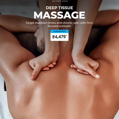 Our Deep Tissue Massage is a therapeutic treatment that targets the deeper layers of muscle and connective tissue. It is highly effective for releasing chronic tension and addressing persistent aches, particularly in the neck, shoulders, and back.