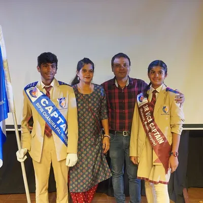 A proud moment for our newly appointed House Captain and Vice-Captain as they stand with their parents during the Investiture Ceremony. We believe in a strong partnership between home and school to nurture leadership.