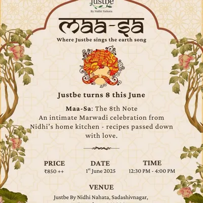 For our 8th anniversary, I hosted "Maa-Sa," an intimate Marwadi celebration featuring recipes passed down from my mother's home kitchen. It was a special one-day event, bringing the authentic taste of my childhood to your plate.