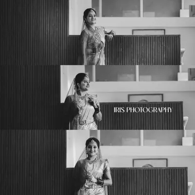 A series of bridal portraits in black and white. Stripping away the color often reveals the raw emotion and timeless beauty of the moment.