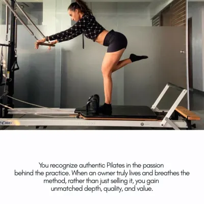 You recognize authentic Pilates in the passion behind the practice. When an owner truly lives and breathes the method, you gain unmatched depth, quality, and value in your training.